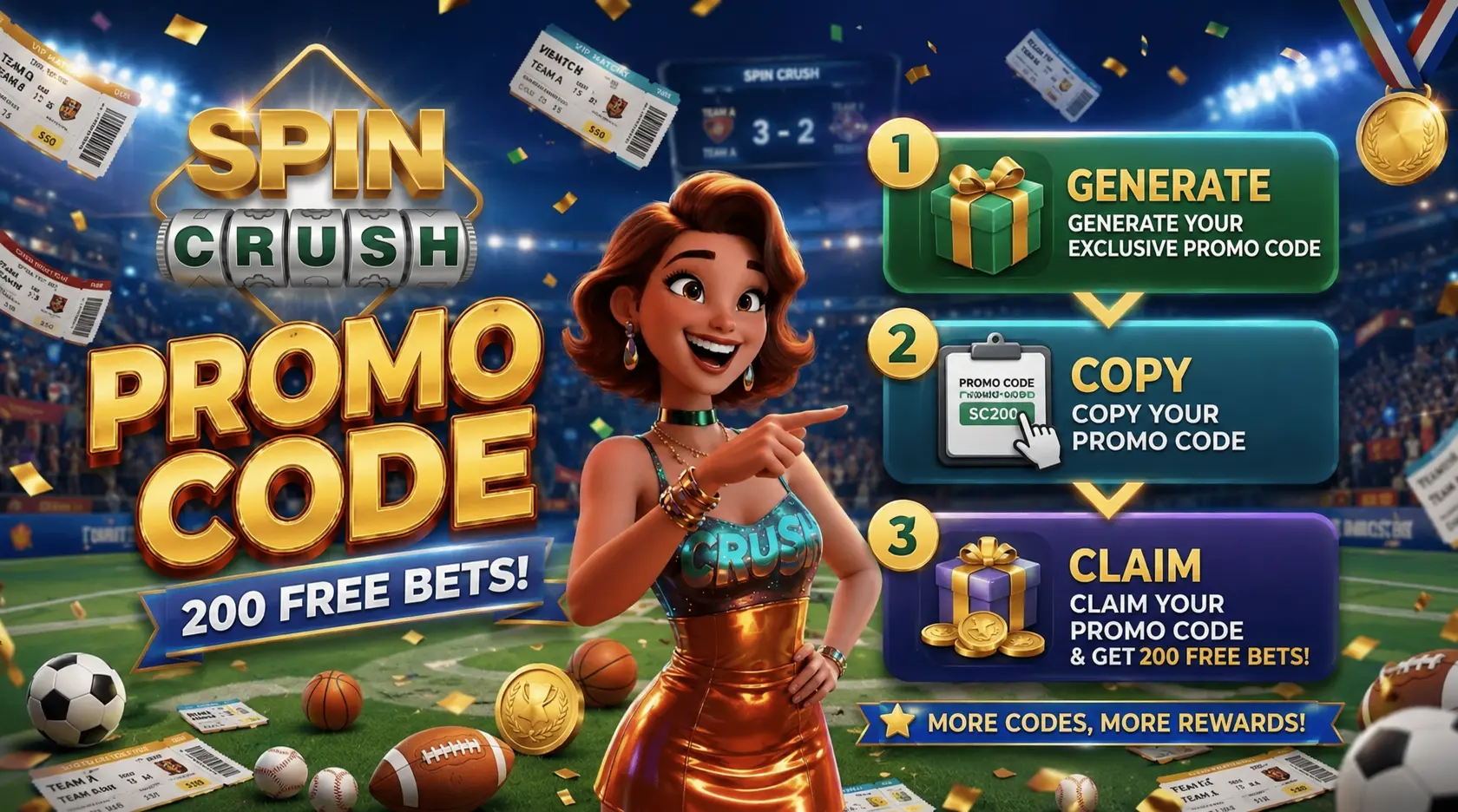 SPIN CRUSH Promo Code